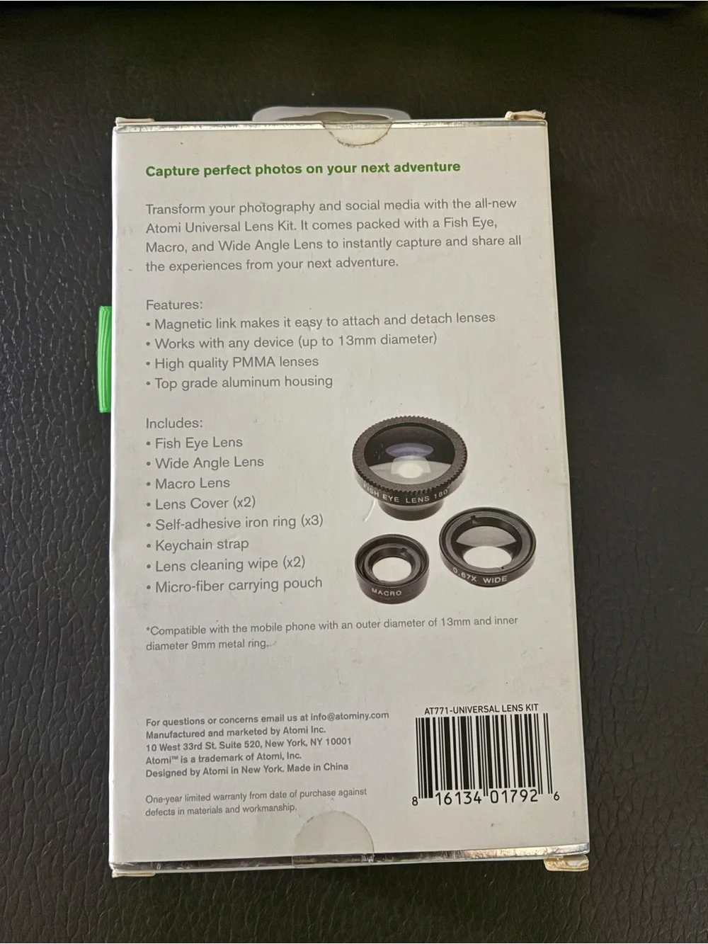 Atomi lens kit